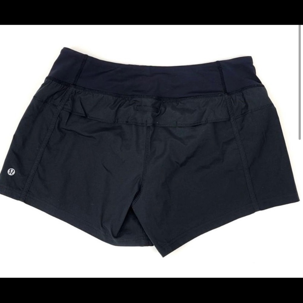 Black lululemon shorts with liner